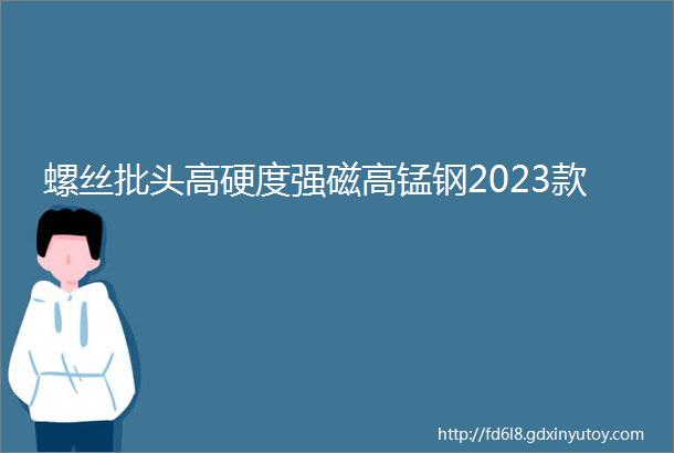 螺丝批头高硬度强磁高锰钢2023款